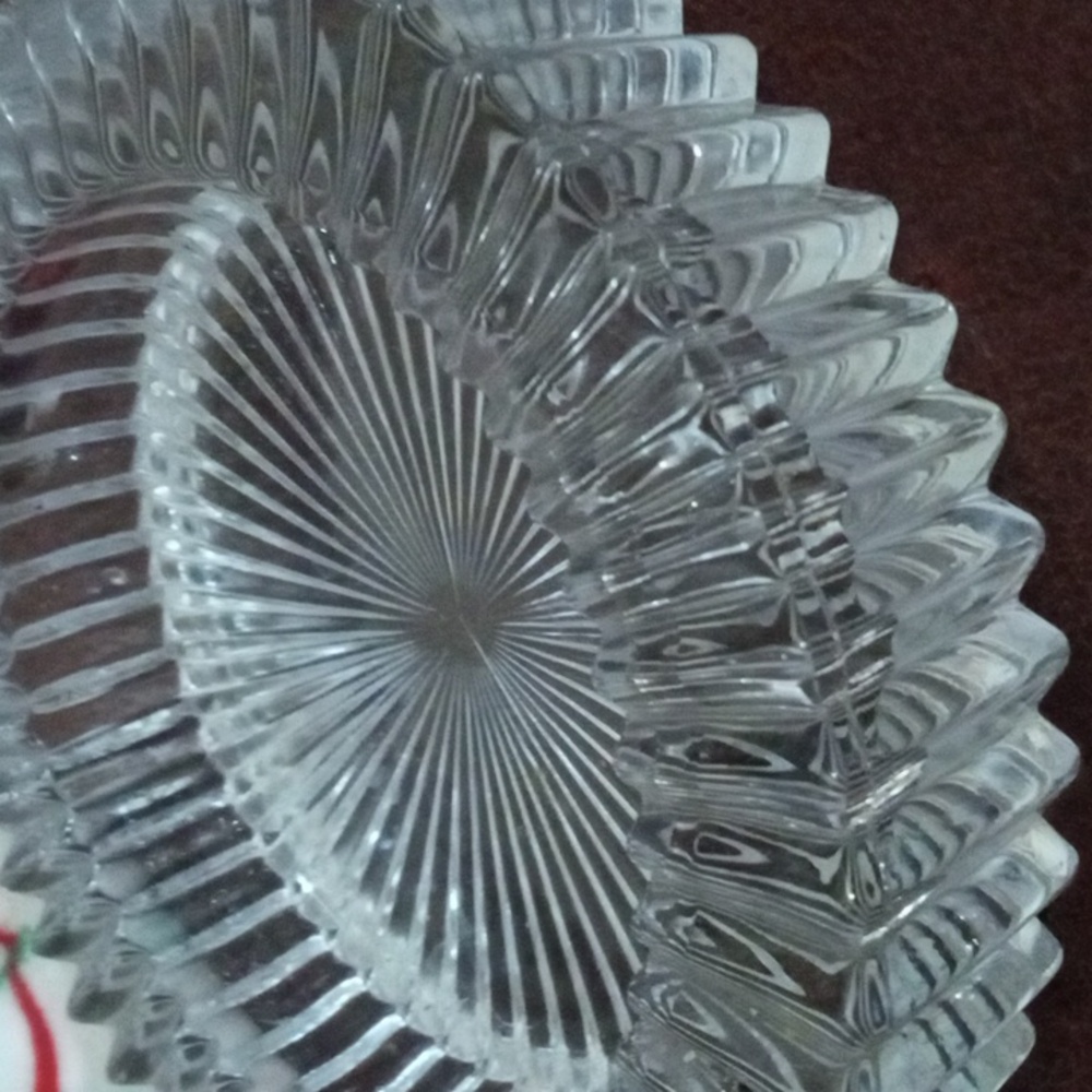 Vintage Mikasa Diamond Fire crystal ashtray
